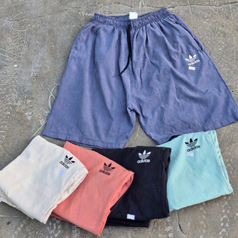 فروش عالی شلوارک مردانه پسرانه مدل آدیداس نرم و باکیفیت  رنگ ابی  تیره باارسال رایگان