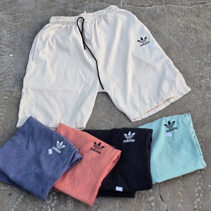 فروش خاص شلوارک مردانه پسرانه مدل ادیداس رنگ سفیدباارسال رایگان