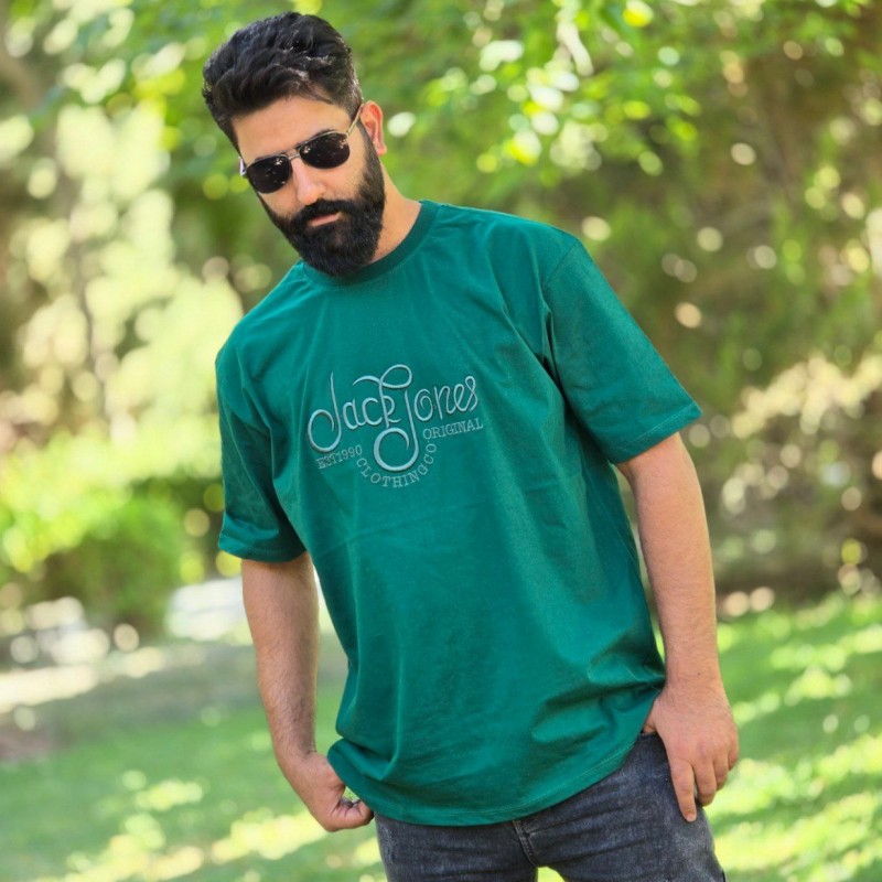 فروش شگفت انگیز  تیشرت مردانه پسرانه سایز بزرگ طرح  ساده  خاص  رنگ سبز با ارسال رایگان