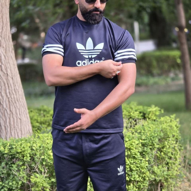 تخفیف استثنایی ست تیشرت و شلوار مردانه پسرانه طرح آدیداس  با کیفیت در رنگبندی   باارسال رایگان