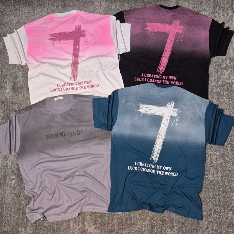 حراج فوق العاده تیشرت باکسی طرح 7 شیک و خاص در رنگبندی متنوع  با ارسال رایگان