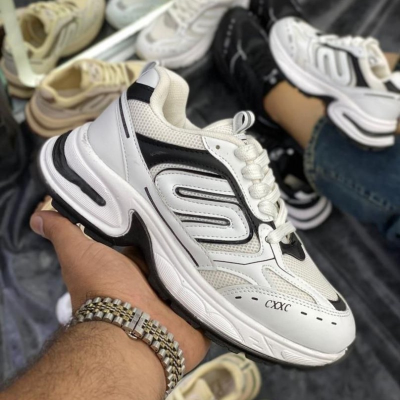 فروش فوق العاده کفش اسپرت مدل S دخترانه زنانه جدید و منحصربفرد رنگ سفید مشکی با ارسال رایگان