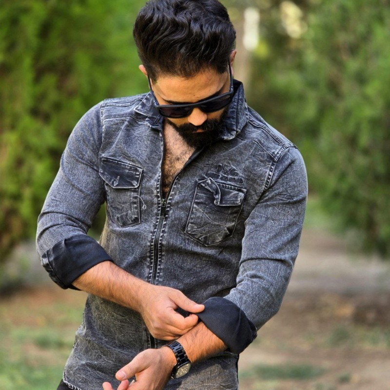 فروش فوق العاده پیراهن  پیراهن لی مردانه دو جیب ساده و جذااااب رنگ ذغالی با ارسال رایگان