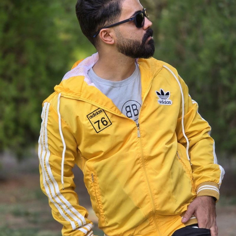 فروش ویژه بادگیر مردانه و پسرانه مدل آدیداس زیبا و باکیفیت رنگ زرد  باارسال رایگان