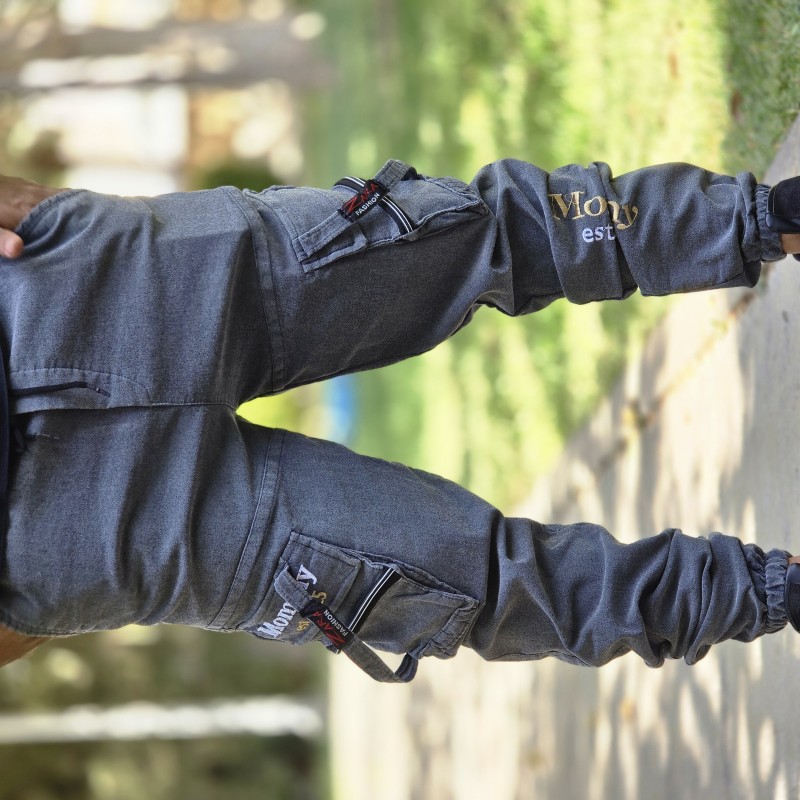 حراج ارزان  شلوار اسلش شیش جیب مردانه پسرانه طرح بالنسیاگا با دوام و راحت رنگ طوسی  با ارسال رایگان