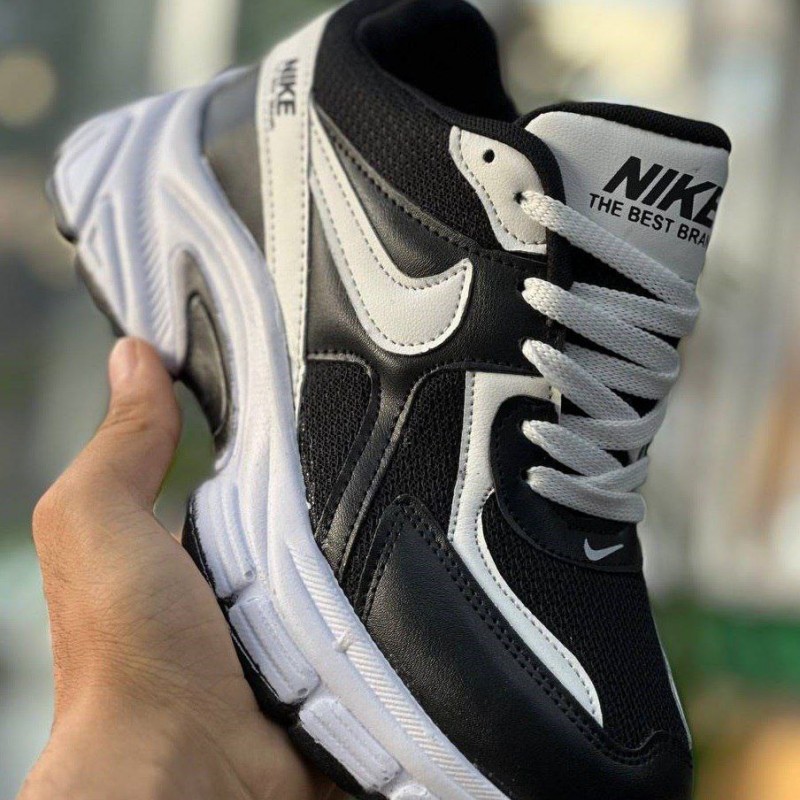 حراج این هفته کفش اسپرت نایک زنانه دخترانه زیبا و خاص رنگ مشکی سفید با ارسال رایگان