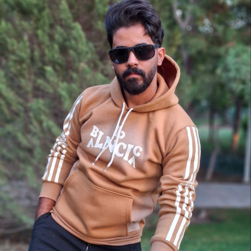 فروش فوق العاده هودی مردانه پسرانه یه مدل پرطرفدار رنگ قهوه ای باارسال رایگان