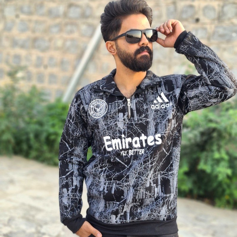 حراج ویژه دورس پاییزه نیم زیپ مردانه پسرانه جذاب و راحت رنگ مشکی باارسال رایگان