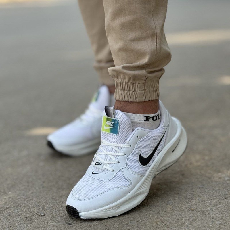 فروش ویژه کفش اسپرت ست  نایک زوم زنانه مردانه بادوام بالارنگ سفید مشکی با ارسال رایگان