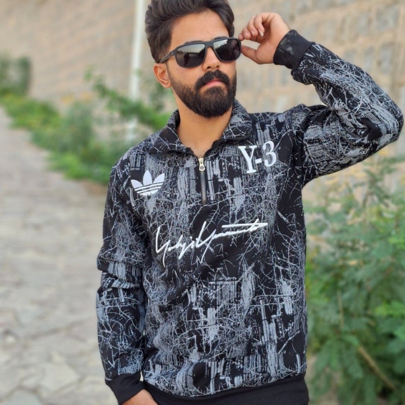 حراج واقعی دورس بهاره نیم زیپ مردانه پسرانه کاملا نرم و راحت رنگ سرمه ای   باارسال رایگان