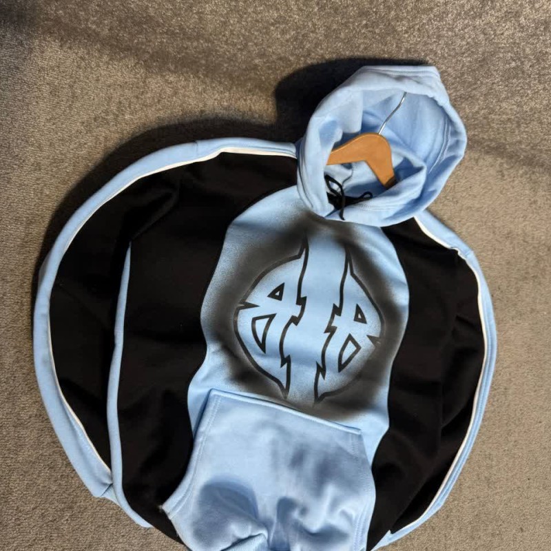 فروش بی نظیر هودی مردانه پسرانه مدل بالنسیاگا بادوام و مقاوم  رنگ آبی مشکی باارسال رایگان