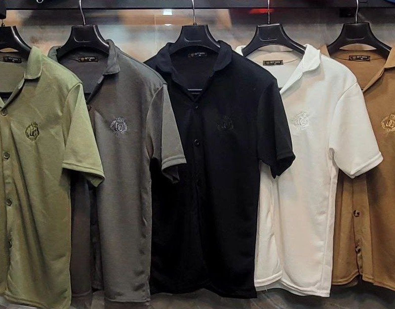 تیشرت یقه دار مردانه رنگبندی و سایز لارج تا دو ایکس لارج