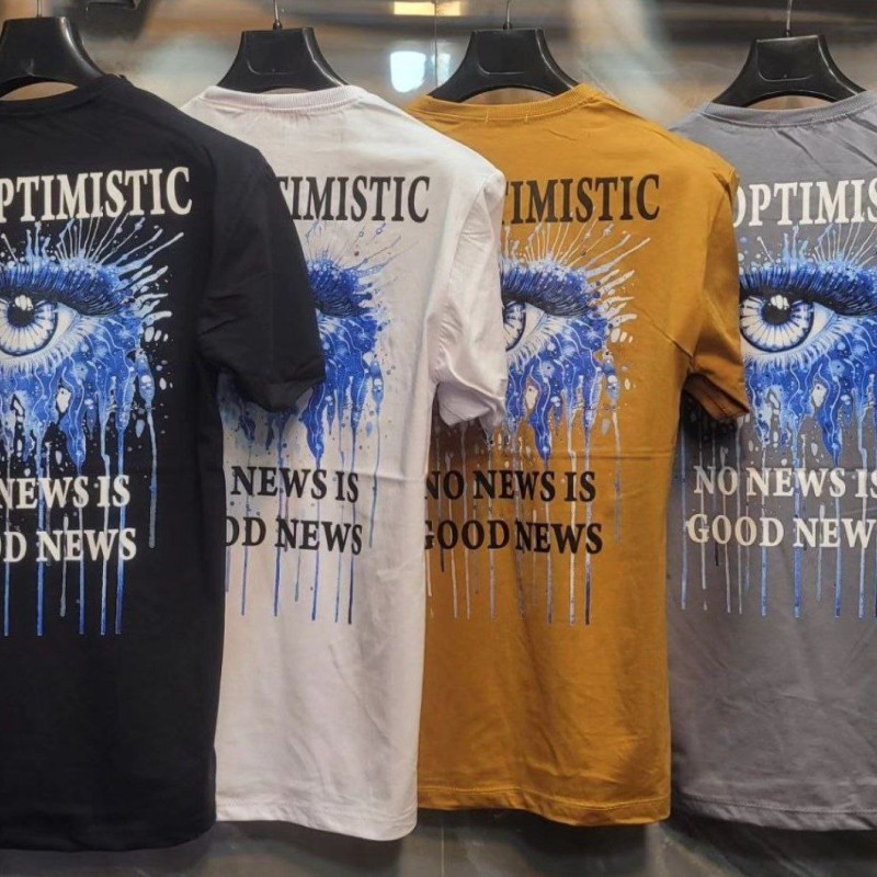 خرید تیشرت لانگ مردانه طرح چشم نخ پنبه درجه یک در رنگبندی با ارسال رایگان