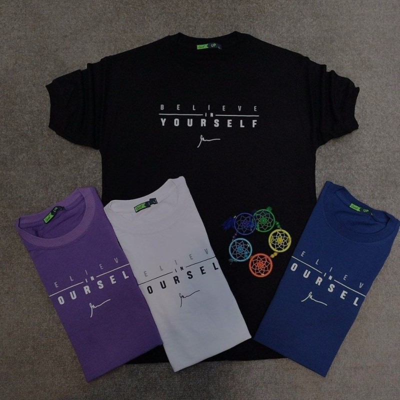 خرید تیشرت  مردانه طرح وورد  نخ پنبه درجه یک در رنگبندی با ارسال رایگان