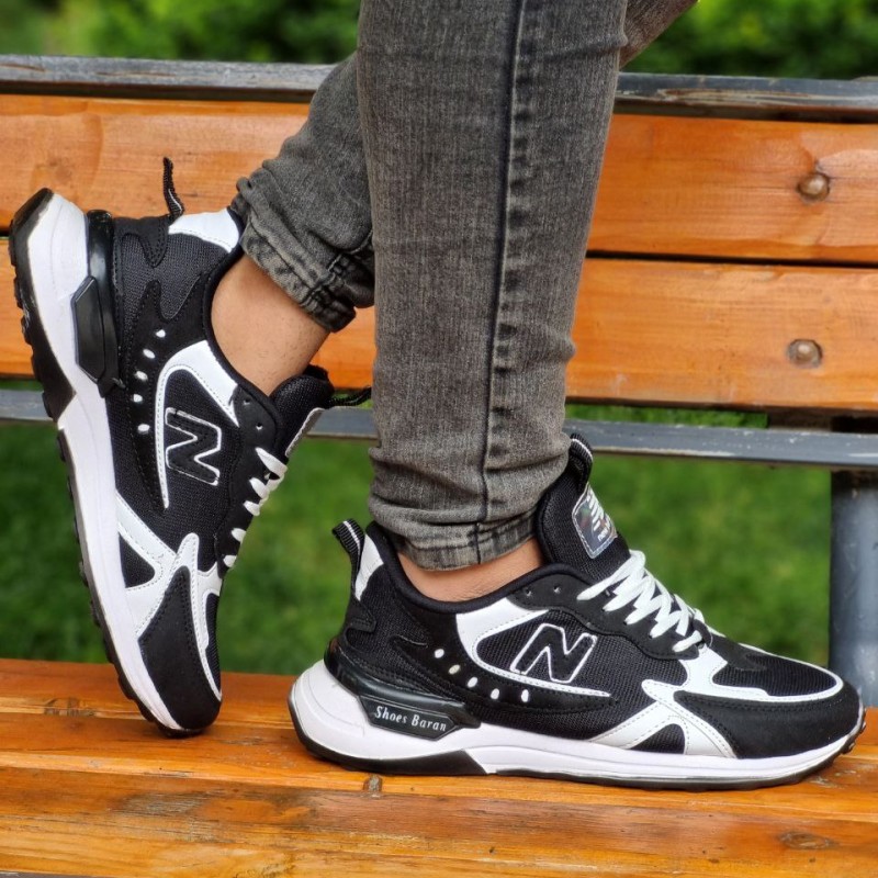 خریدکفش اسپرت مردانه مدل نیوبالانس در رنگبندی متنوع با ارسال رایگان رنگ مشکی زیره سفید