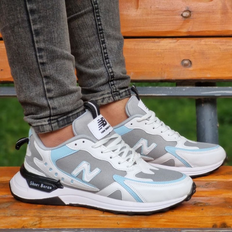 خریدکفش اسپرت مردانه مدل نیوبالانس در رنگبندی متنوع با ارسال رایگان رنگ مشکی زیره سفید ابی