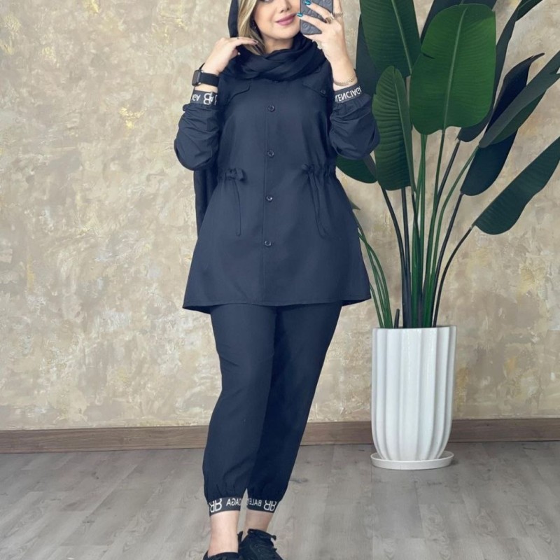 ست مانتو شلوار زنانه دخترانه تن خور شیک جنس عالی در رنگبندی با ارسل رایگان