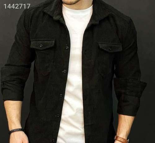 خرید پیراهن مردانه کبریتی جنس درجه یک رنگ مشکی با ارسال رایگان