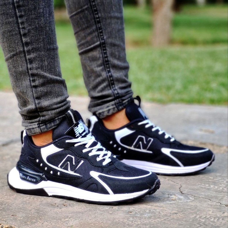 خریدکفش اسپرت مردانه مدل نیوبالانس در رنگبندی متنوع با ارسال رایگان رنگ مشکی سفید