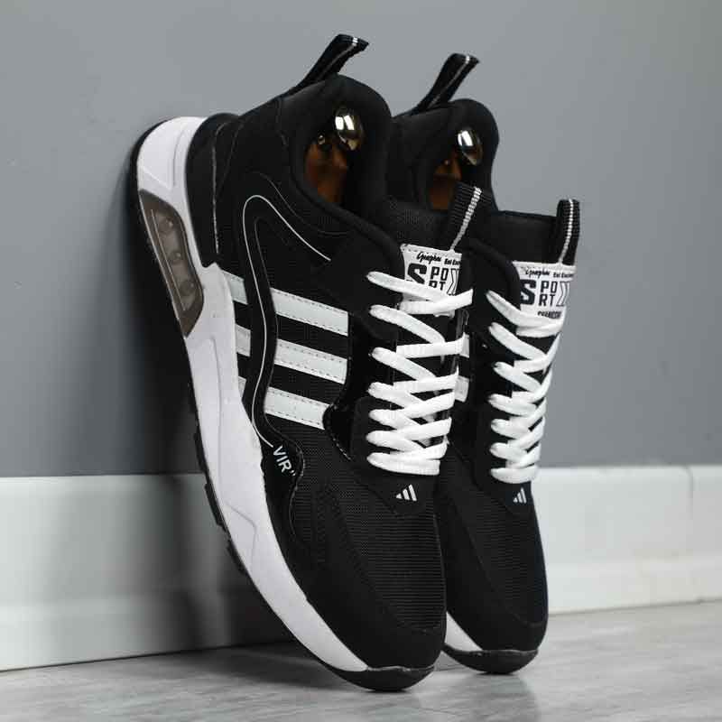 کفش اسپرت ادیداس مردانه رنگ مشکی سفید پاخور شیک با ارسال رایگان