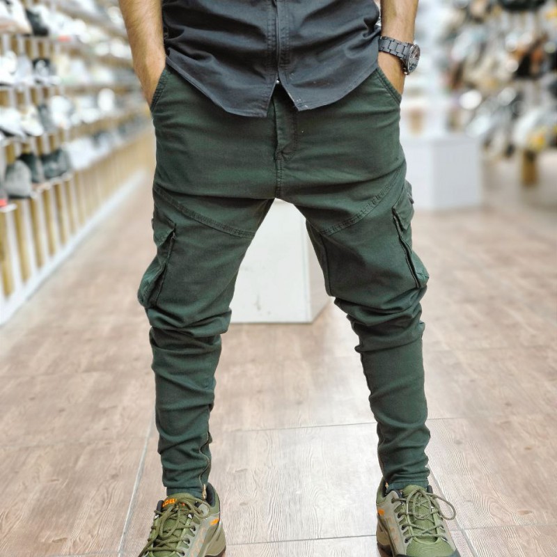 فروش ویژه شلوار شش جیب خاص و باکیفیت رنگ سبز   ارسال رایگان