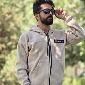فروش ویژه سوییشرت مردانه و پسرانه asics  پرفروش و خاص رنگ خاکی  باارسال رایگان