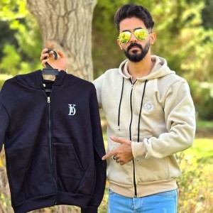 فروش ویژه سوییشرت مردانه و پسرانه رنگ کرمی شیک و زیبا باارسال رایگان