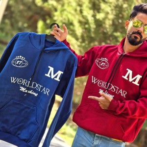 حراج خاص هودی مردانه و پسرانه طرح M ویژه فصل رنگ قرمز باارسال رایگان