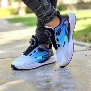 فروش جذاب کفش دیسکی مردانه مدل نایک بسیار شیک و ارزان رنگ سفید مشکی ابی  باارسال رایگان