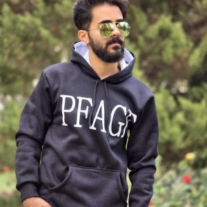 حراج ویژه هودی مردانه پسرانه  تن خور عالی و باکیفیت رنگ مشکی باارسال رایگان