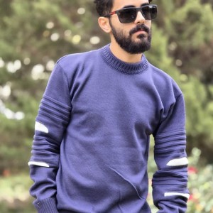 حراااج  بینظیر بافت مردانه تن خور عالی  شیک و پرفروش رنگ سرمه ای  باارسال رایگان