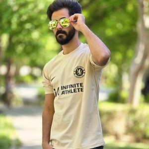 تخفیف عالی تیشرت مردانه پسرانه طرح اینفینیتی جذاب و زیبا رنگ کرم  باارسال رایگان