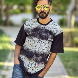 فروش جدید تیشرت لانگ مردانه پشت چاپ طرح بالنسیاگا یه مدل پرطرفدار  رنگ مشکی باارسال رایگان