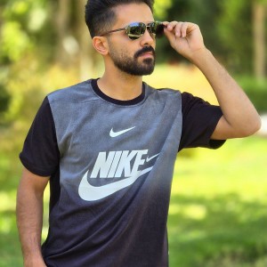 فروش فوق العاده و جذاب تیشرت مردانه پسرانه طرح نایک بسیار باکیفیت رنگ مشکی باارسال رایگان