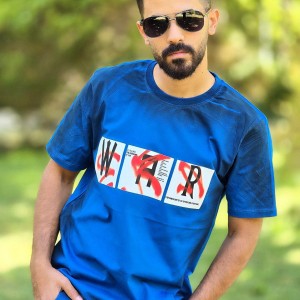 فروش شگفت انگیز تیشرت مردانه پسرانه  طرح WAR ویژه رنگ نارنجی باارسال رایگان