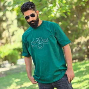 فروش شگفت انگیز تیشرت مردانه پسرانه سایز بزرگ طرح ساده خاص رنگ سبز با ارسال رایگان