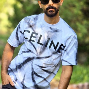 فروش ویژه تیشرت مردانه طرح CELINE  با کیفیت فوق العاده رنگ مشکی  با ارسال رایگان
