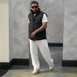 فروش استثنایی پافر مردانه پسرانه  گرم و راحت رنگ مشکی باارسال رایگان