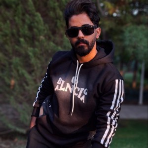 فروش پاییزه هودی مردانه پسرانه شیک و جذاب رنگ مشکی  باارسال رایگان