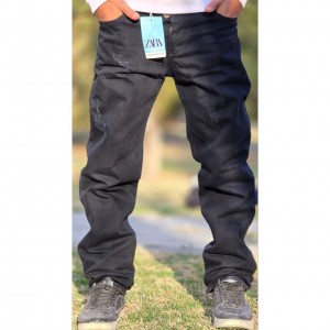 فروش فوق العاده شلوار لی مام فیت مردانه شیک و پرفروش رنگ مشکی  باارسال رایگان