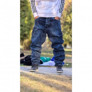 حراج شلوار لی مام استایل مردانه باکیفیتی خاص رنگ آبی تیره باارسال رایگان