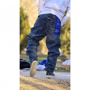 حراج شلوار لی مام استایل مردانه باکیفیتی خاص رنگ آبی تیره باارسال رایگان