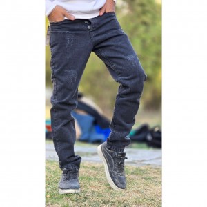 فروش فوق العاده شلوارجین مام فیت مردانه شیک و راحت رنگ  طوسی باارسال رایگان