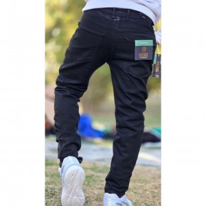 فروش فوق العاده شلوار لی فیت مردانه پسرانه شیک و جدید رنگ مشکی باارسال رایگان