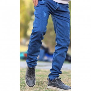 حراج شلوار لی فیت مردانه پسرانه کیفیت فوق العاده رنگ آبی باارسال رایگان