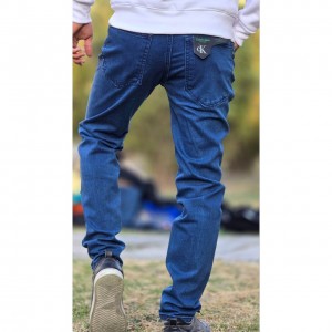 حراج شلوار لی فیت مردانه پسرانه کیفیت فوق العاده رنگ آبی باارسال رایگان