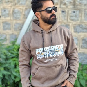 حراج هودی  مردانه پسرانه مدل درام با نرمی و لطافت بالا رنگ سفید باارسال رایگان