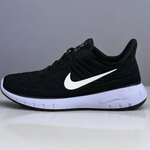 فروش بی نظیر کفش کتونی اسپرت نایک مردانه پسرانه جدید و جذاب رنگ مشکی سفید با ارسال رایگان