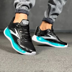 حراج واقعی کفش کتونی اسپرت بروکس کپسولی مردانه پسرانه خوش پوش و سبک رنگ سفید ابی با ارسال رایگان