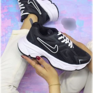 تخفیف ویژه کفش اسپرت زنانه دخترانه مدل نایک خاص و جدید رنگ مشکی سفید  با ارسال رایگان